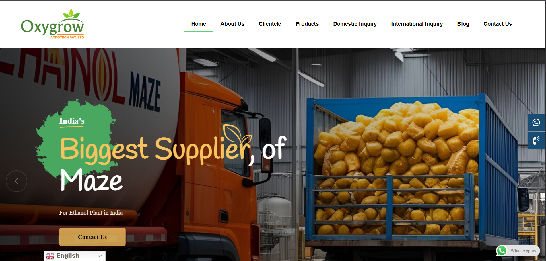 oxygrow WordPress preview